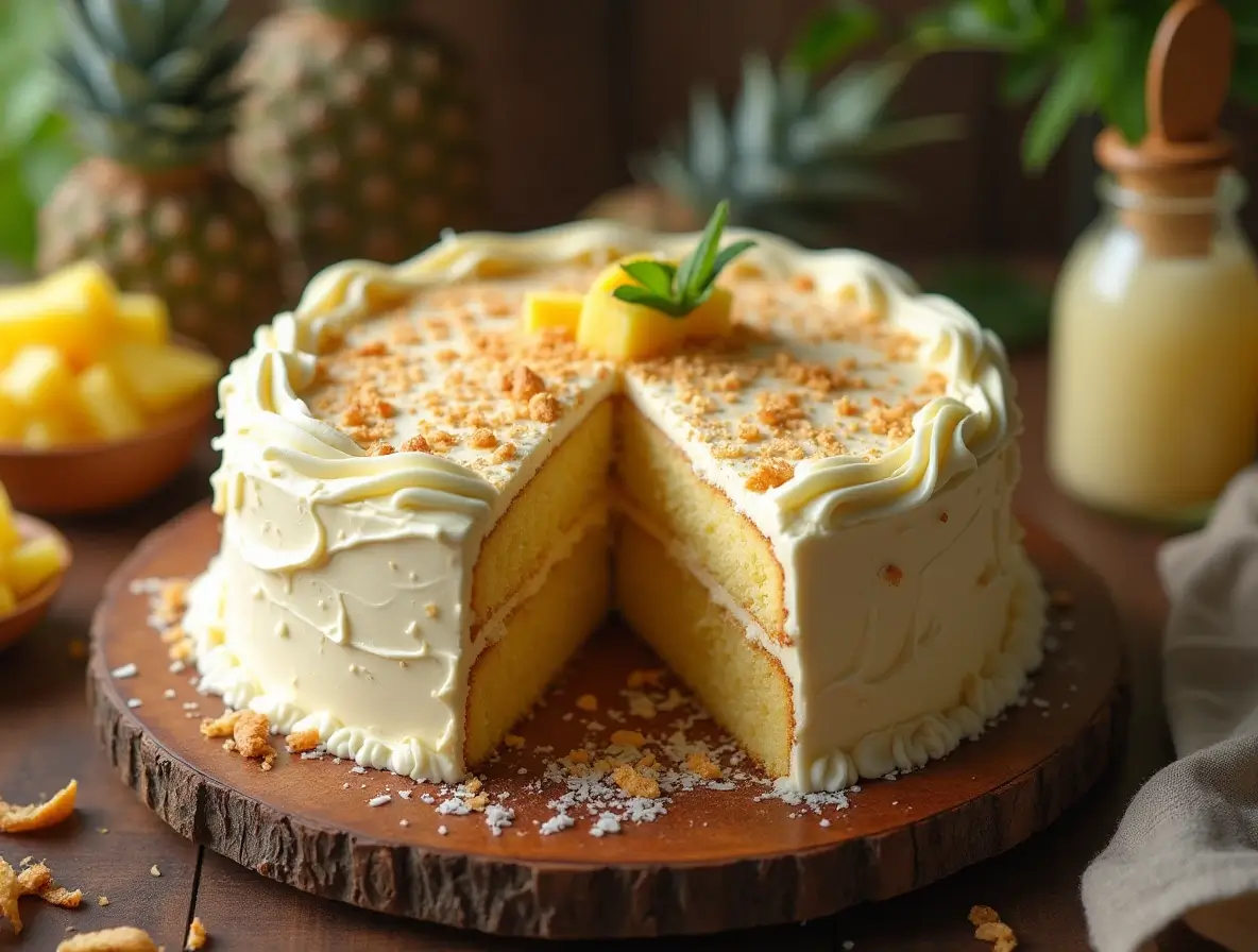 pina colada cake