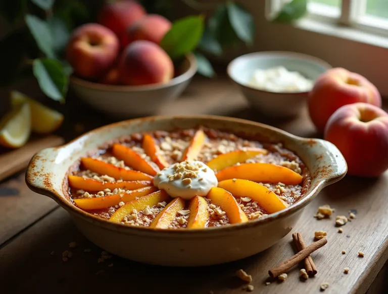 peach dessert recipe - cobbler