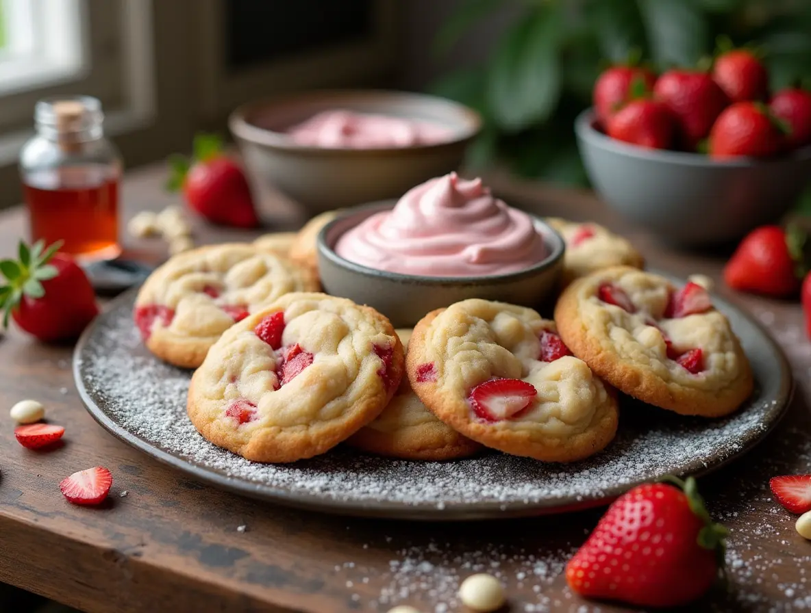 strawberry cookies and cream
