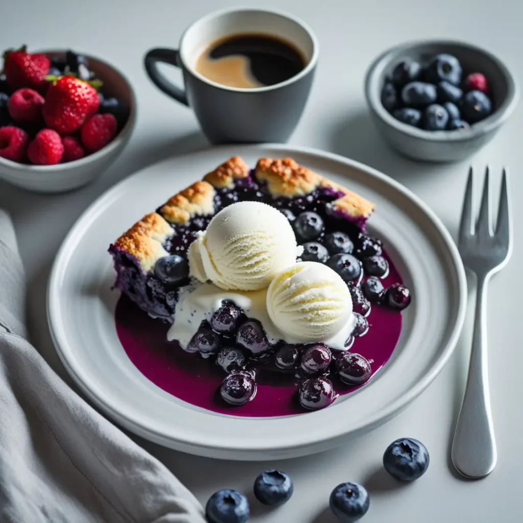 blueberry cobbler with frozen blueberries